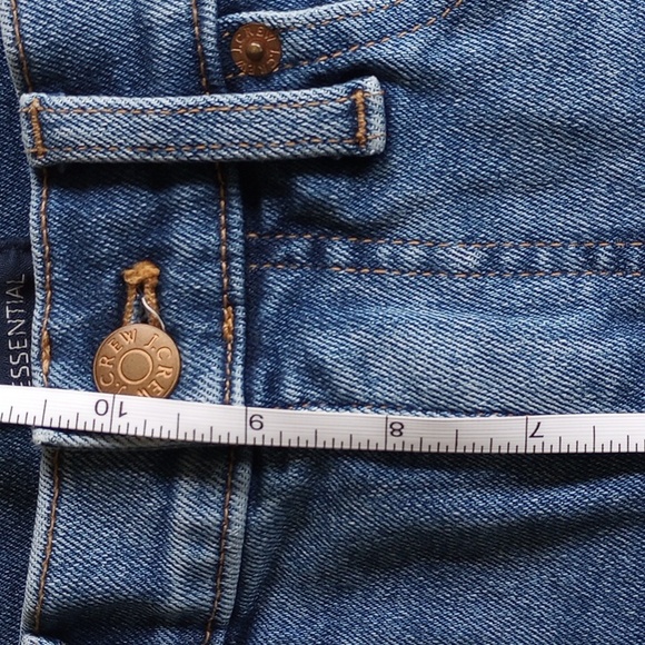 J Crew Factory Essential Straight Jeans 27 Mid Rise Cropped Raw Hem 29x26 50off3 - Picture 7 of 9